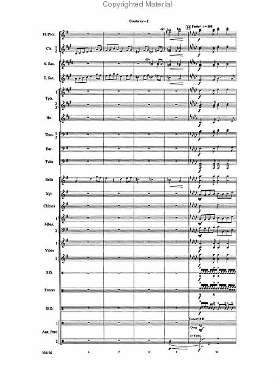 Daedalus, Part 3: Mourning Icarus and Reprise Marching Band scores gallery preview page 3