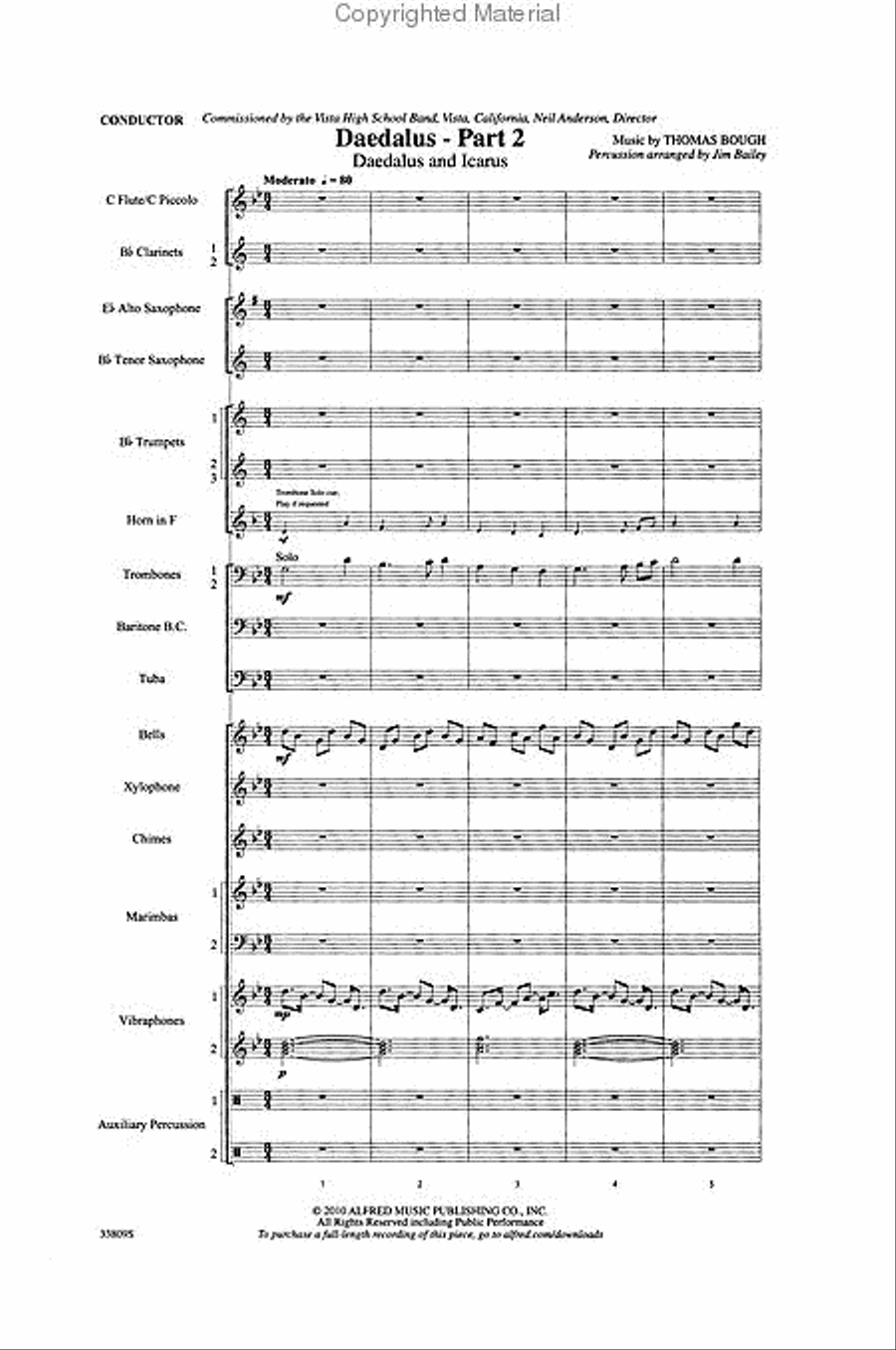 Daedalus, Part 2: Daedalus and Icarus Marching Band scores gallery preview page 2