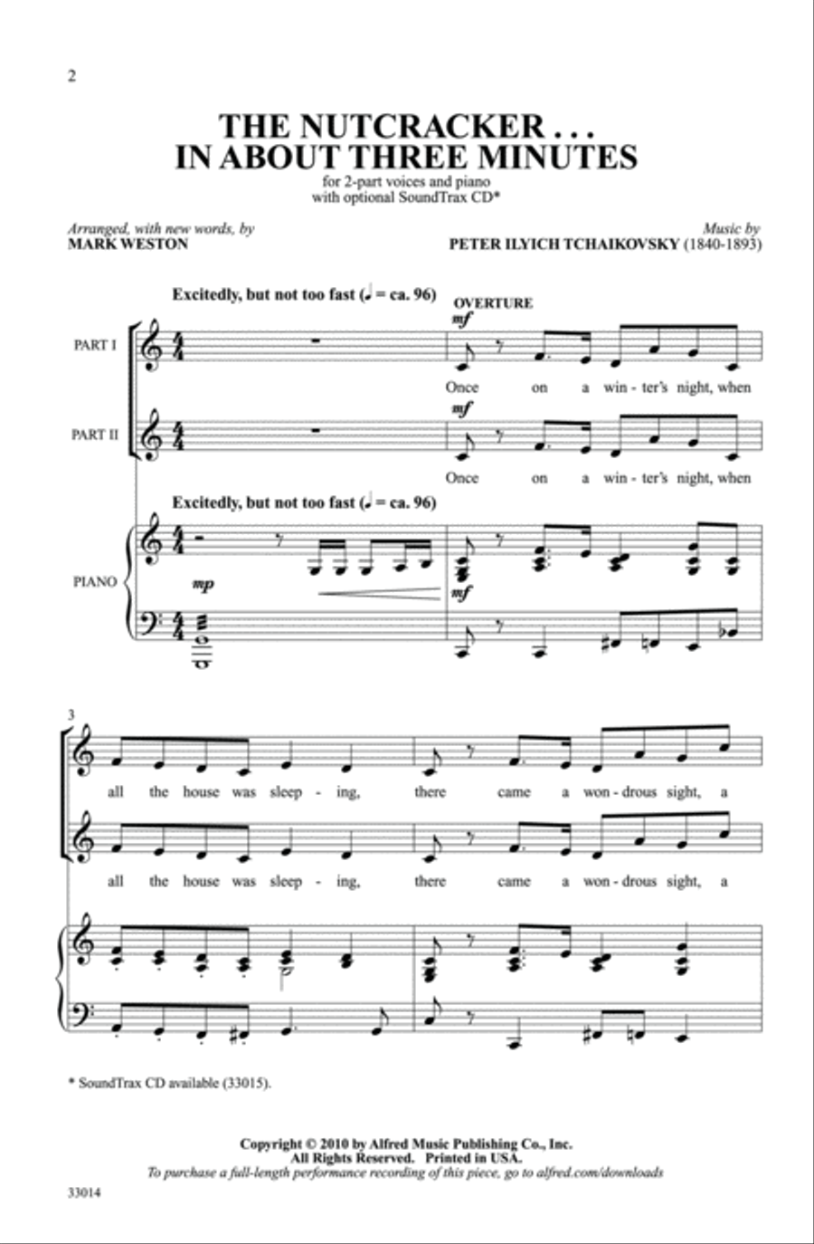 The Nutcracker . . . In About Three Minutes 2-Part scores gallery preview page 2