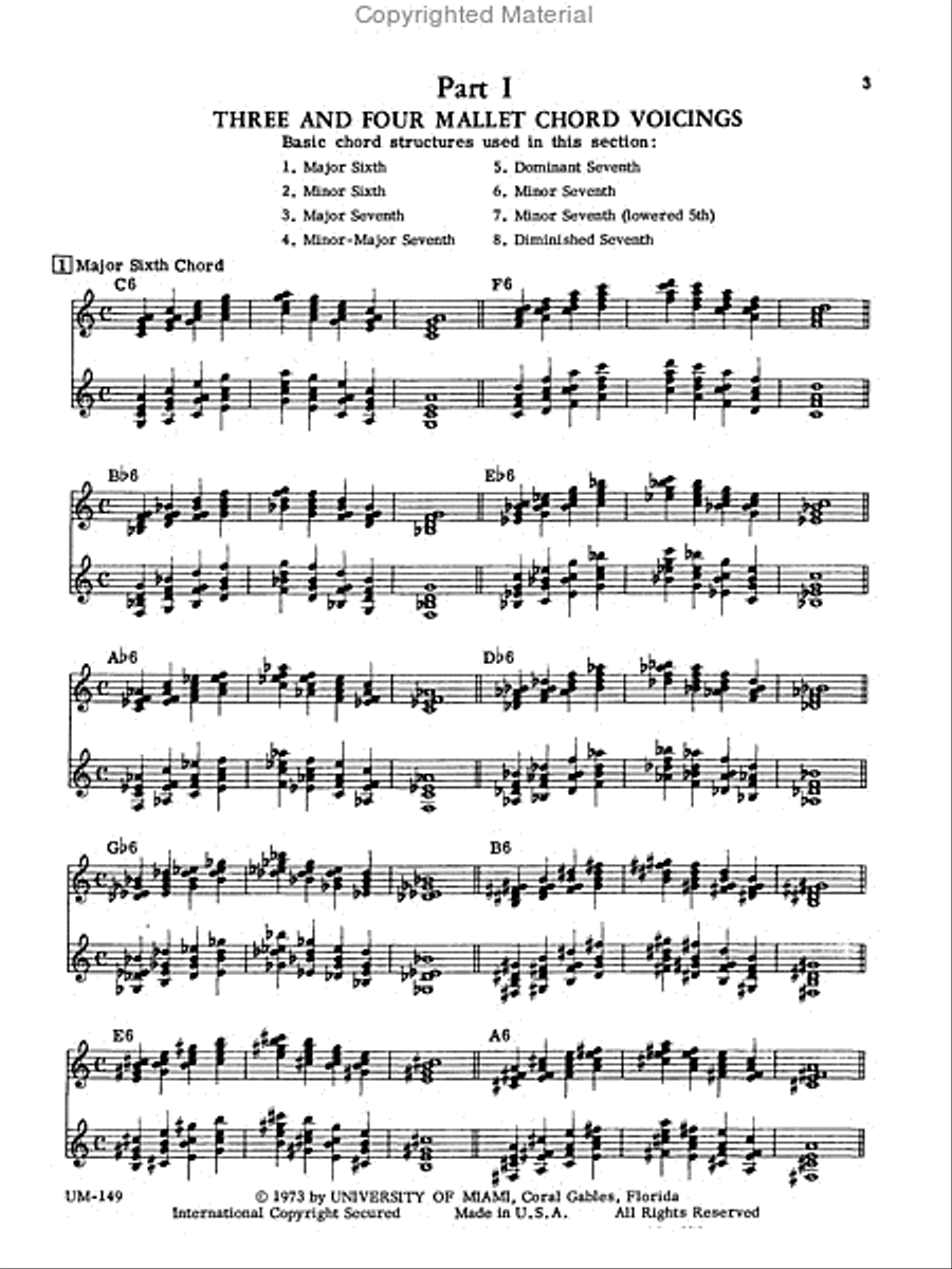 Modern Chord Progressions for the Mallet Percussionist Percussion scores gallery preview page 4
