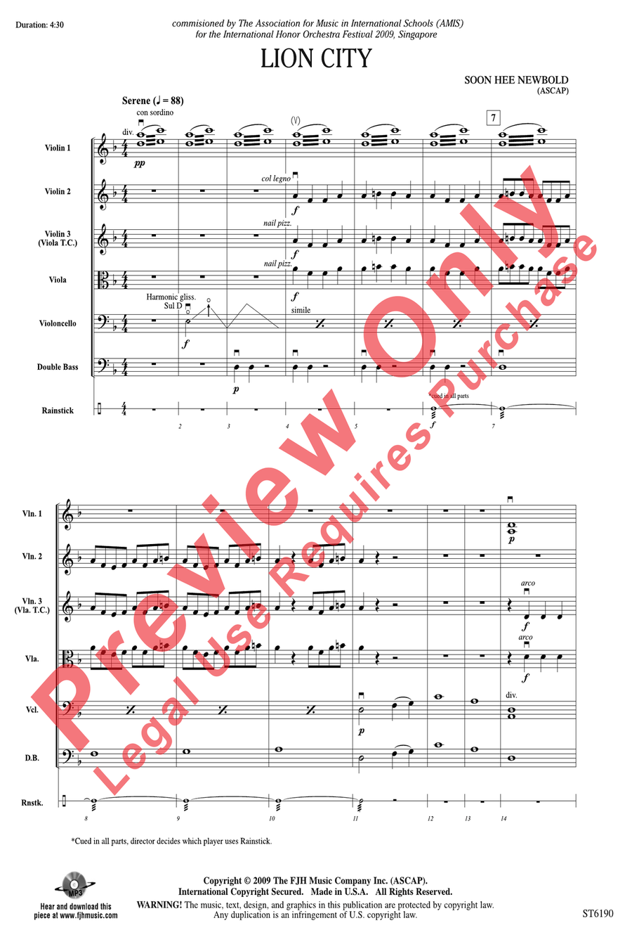Lion City Lion City String Orchestra scores gallery preview page 3