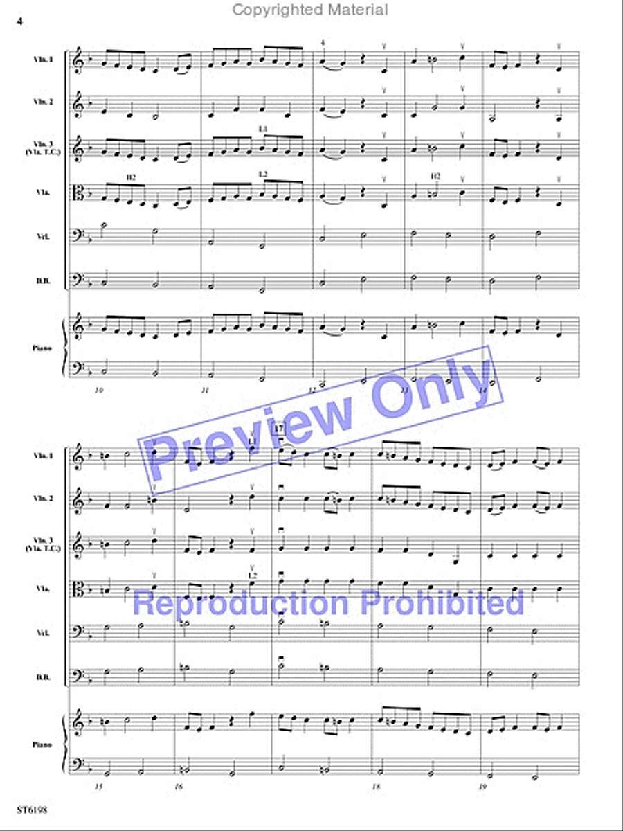 Sleepers Wake (Chorale Prelude from Cantata 140) String Orchestra scores gallery preview page 3