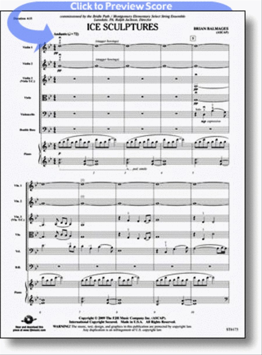 Ice Sculptures Ice Sculptures String Orchestra scores gallery preview page 1