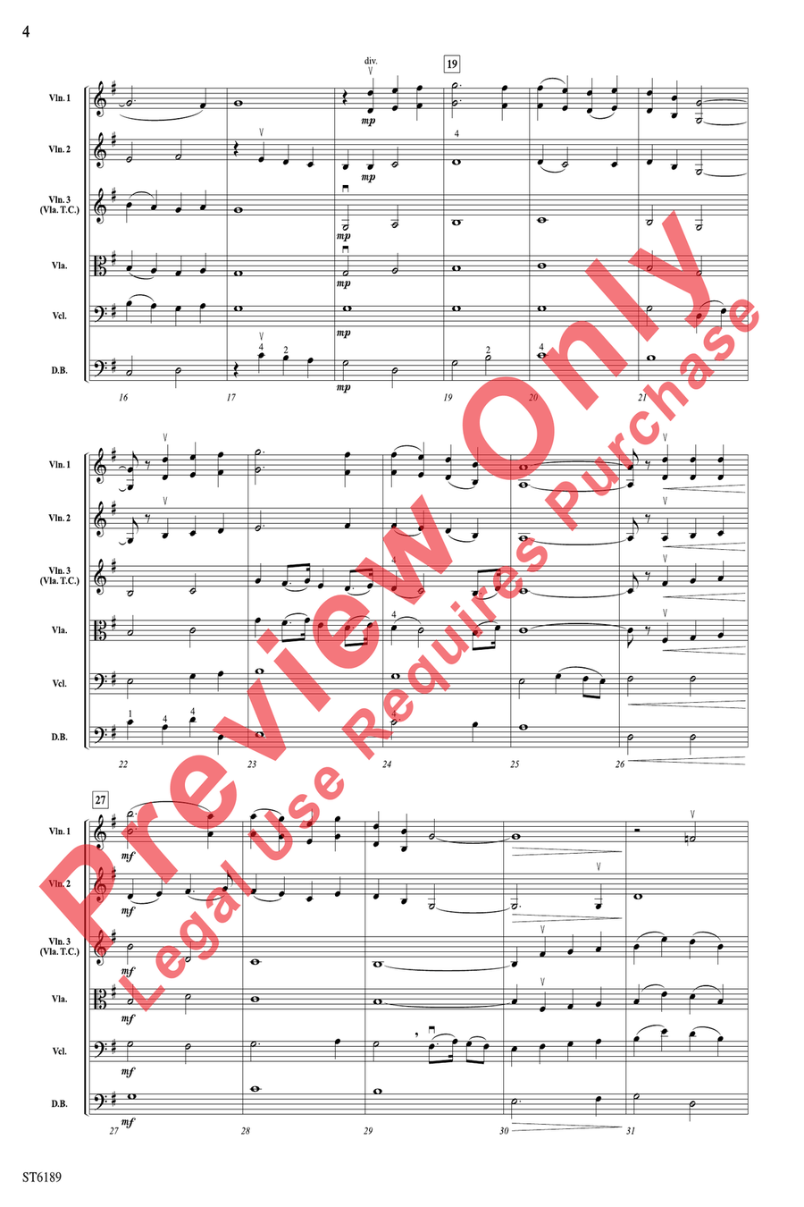 Danny Boy Danny Boy String Orchestra scores gallery preview page 4