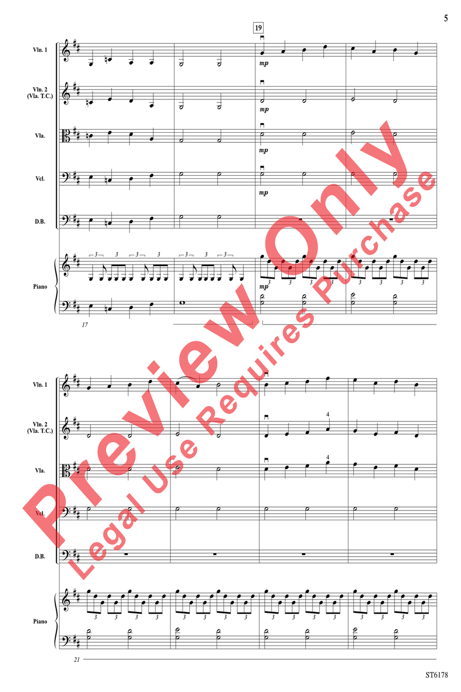 Into the Sky! Into the Sky! String Orchestra scores gallery preview page 5