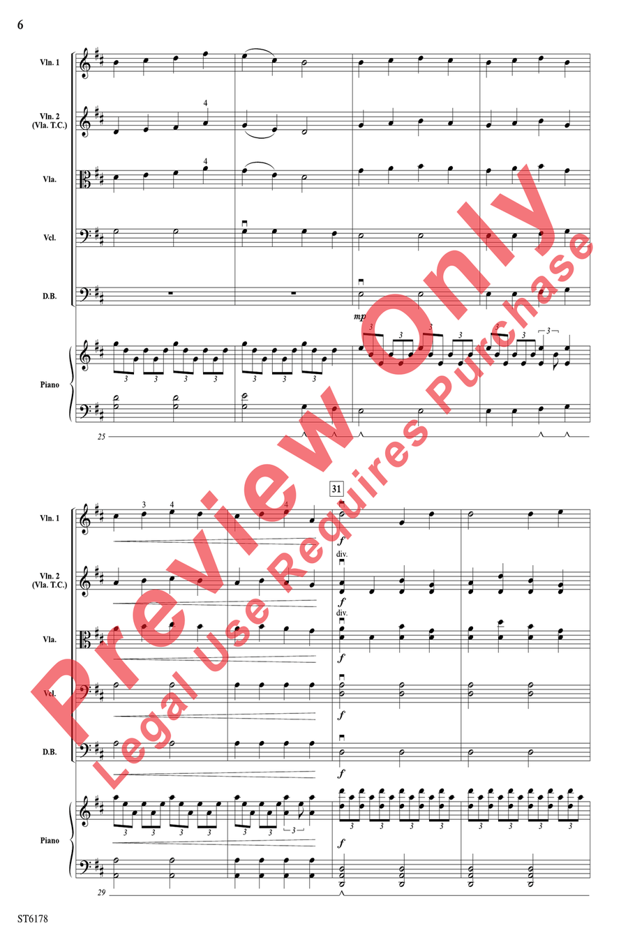 Into the Sky! Into the Sky! String Orchestra scores gallery preview page 6