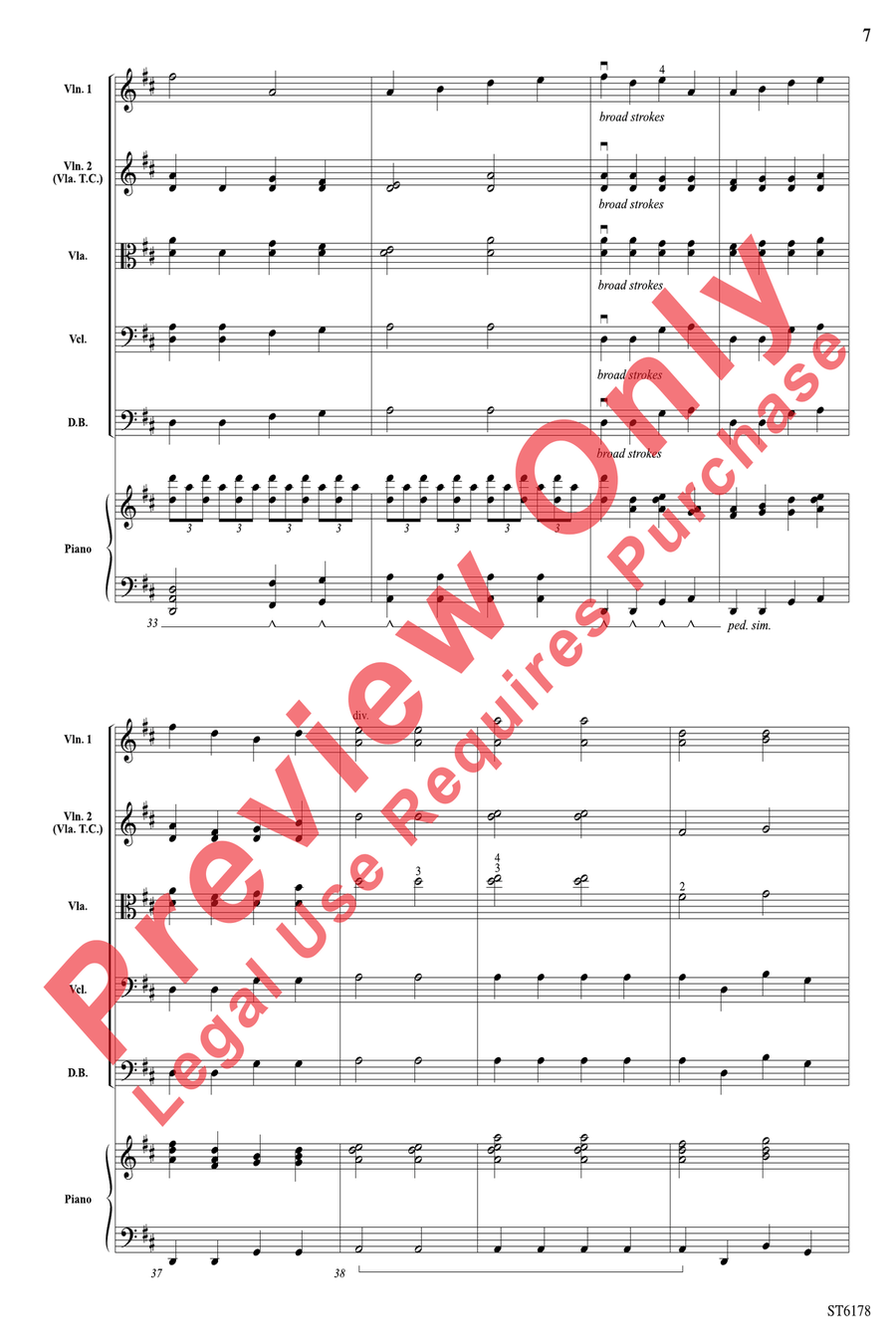 Into the Sky! Into the Sky! String Orchestra scores gallery preview page 7