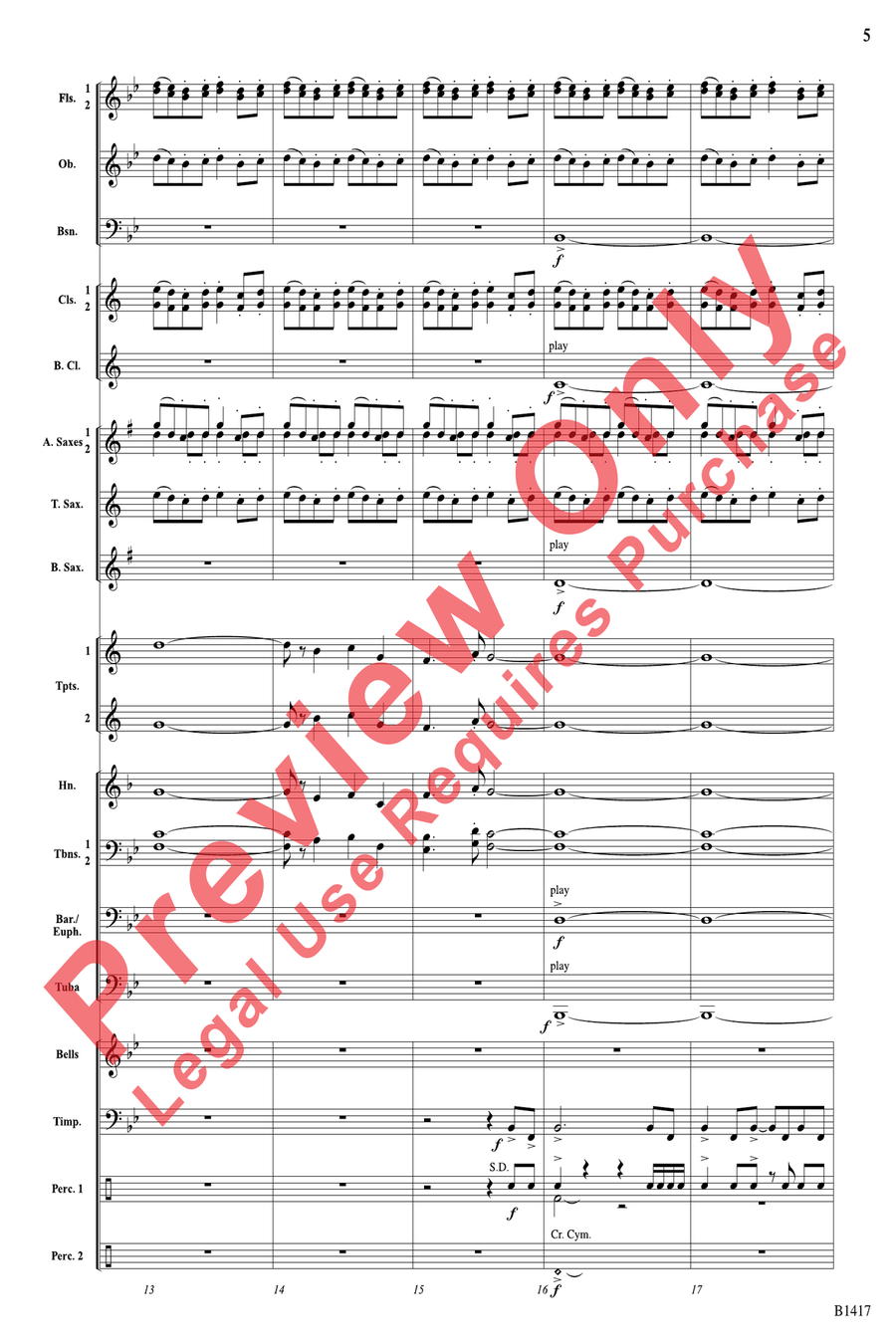 The Red Baron Concert Band scores gallery preview page 5