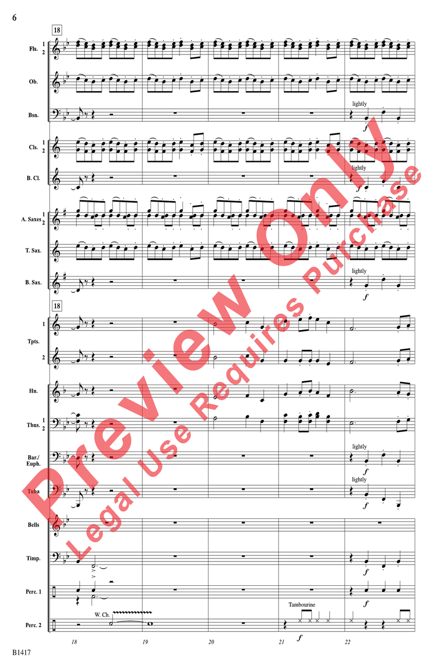 The Red Baron Concert Band scores gallery preview page 6