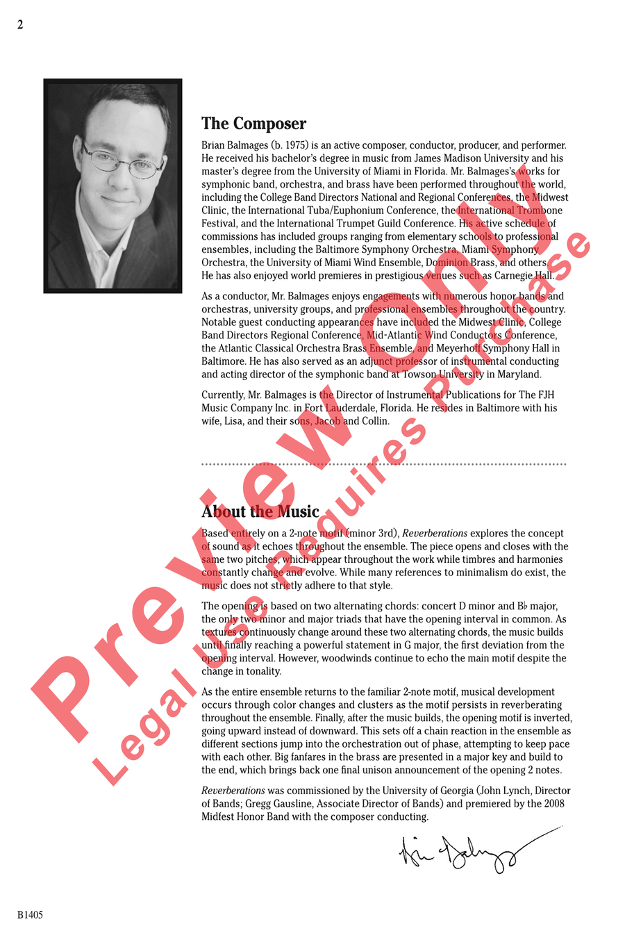 Reverberations Concert Band scores gallery preview page 2