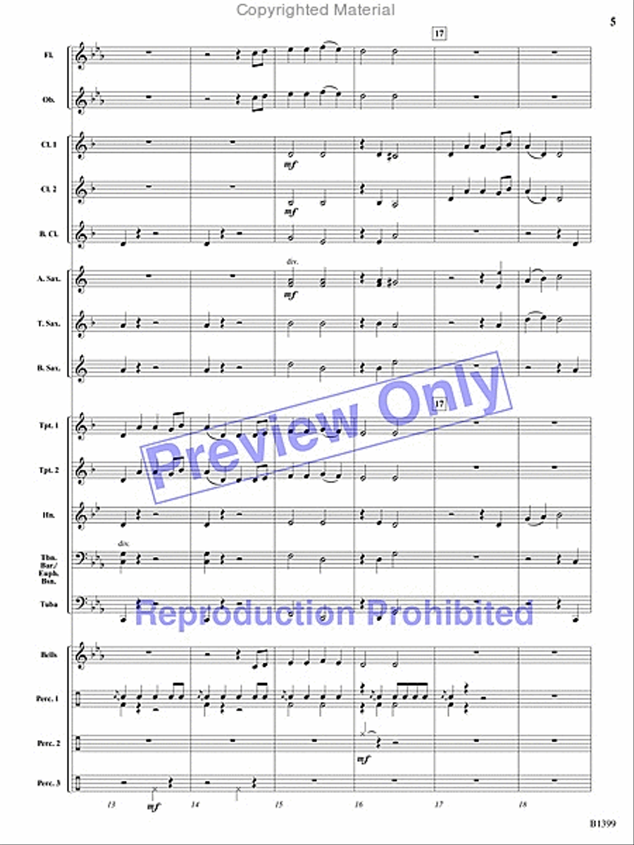 Pirates of the Barbary Coast Concert Band scores gallery preview page 4