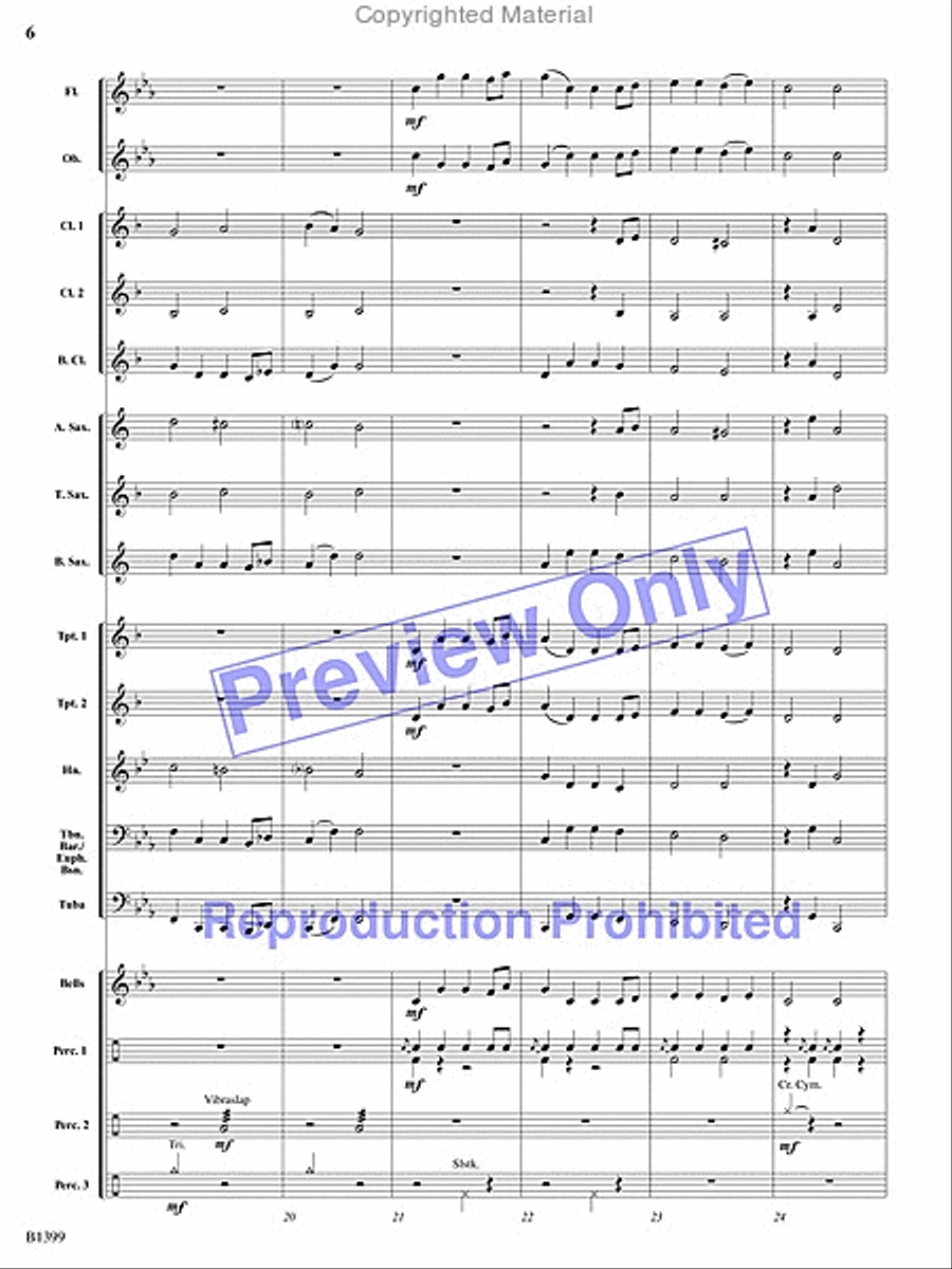 Pirates of the Barbary Coast Concert Band scores gallery preview page 5
