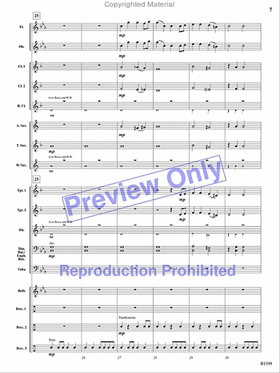 Pirates of the Barbary Coast Concert Band scores gallery preview page 6