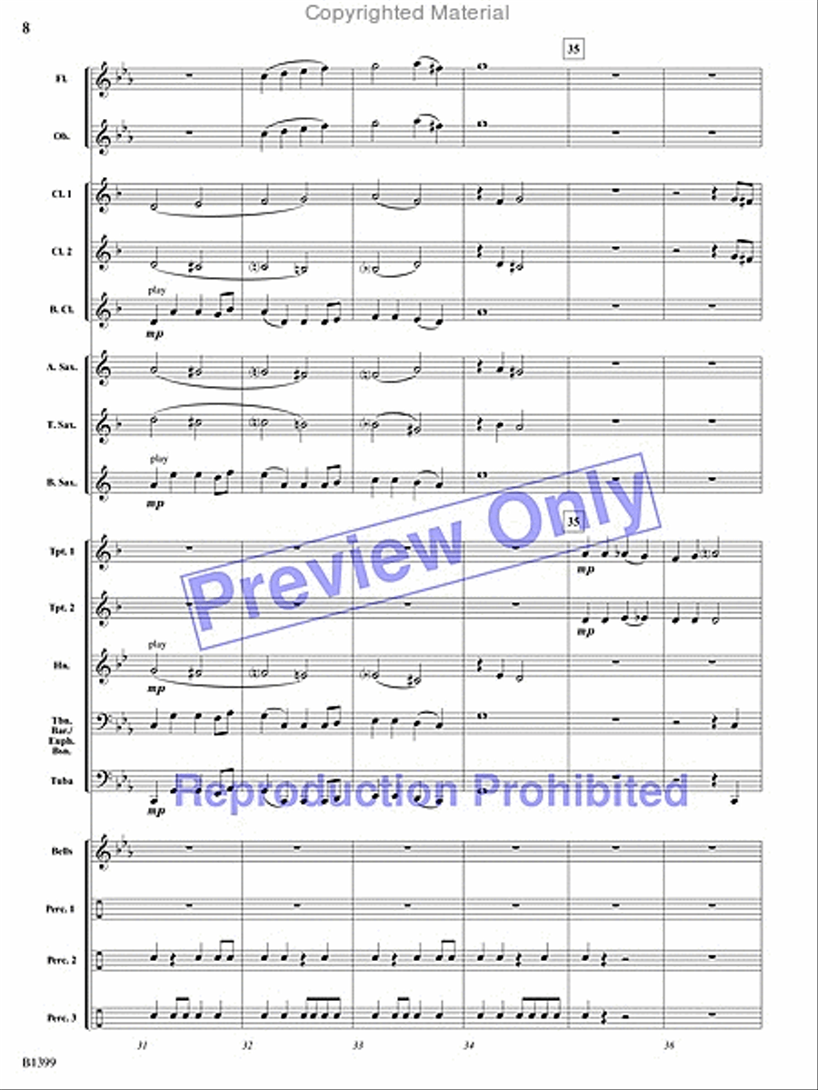 Pirates of the Barbary Coast Concert Band scores gallery preview page 7