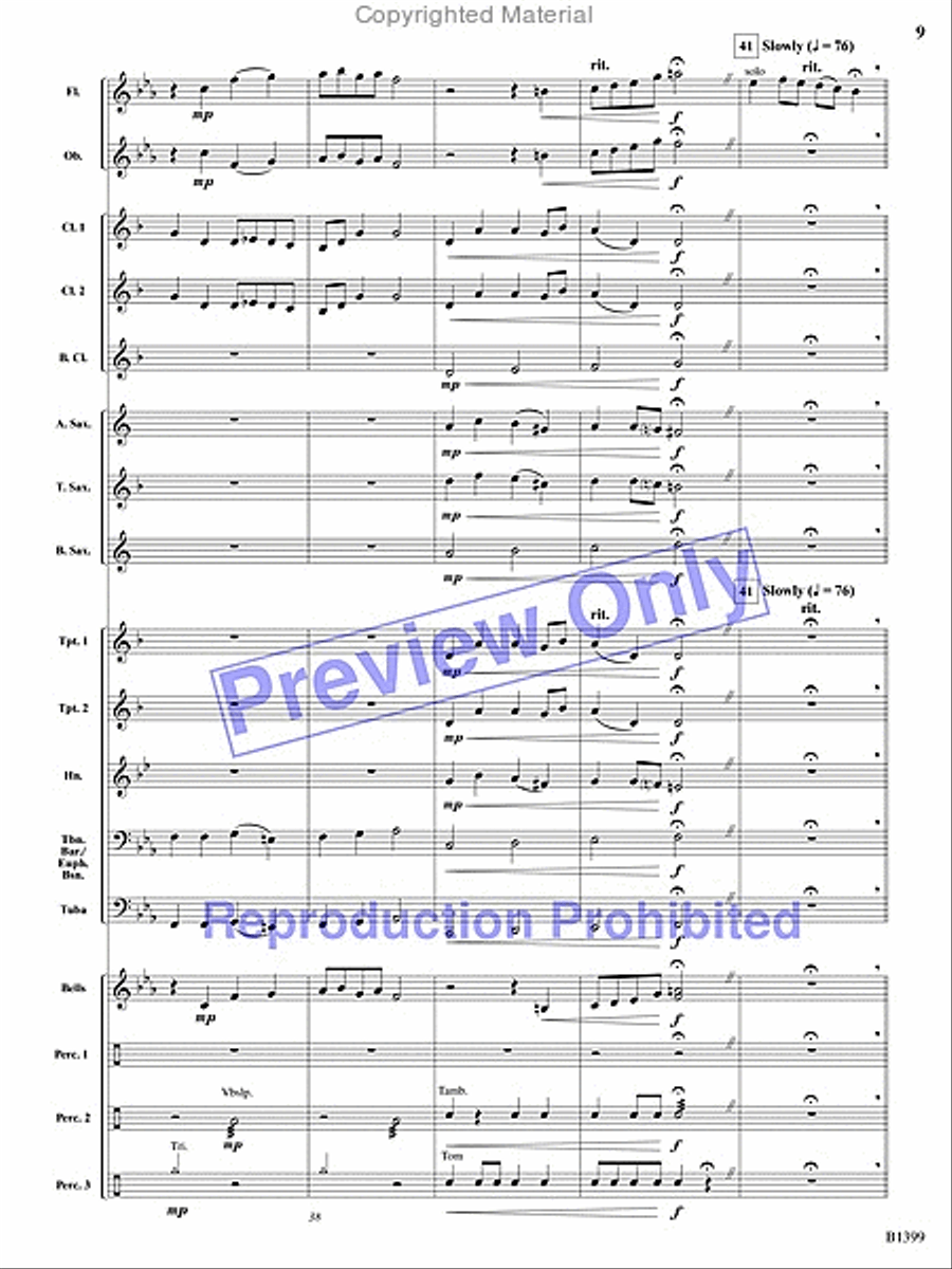 Pirates of the Barbary Coast Concert Band scores gallery preview page 8