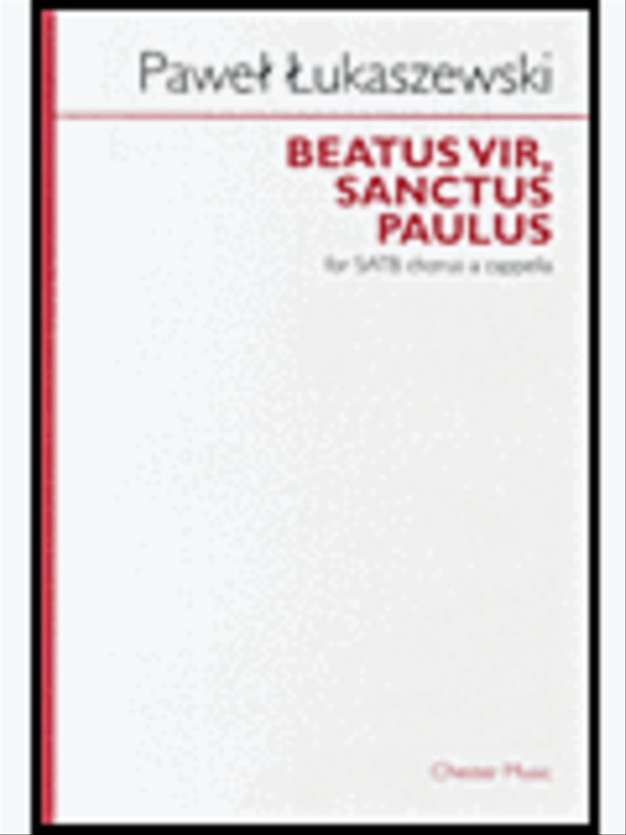 Beatus Vir, Sanctus Paulus 4-Part scores gallery preview page 1