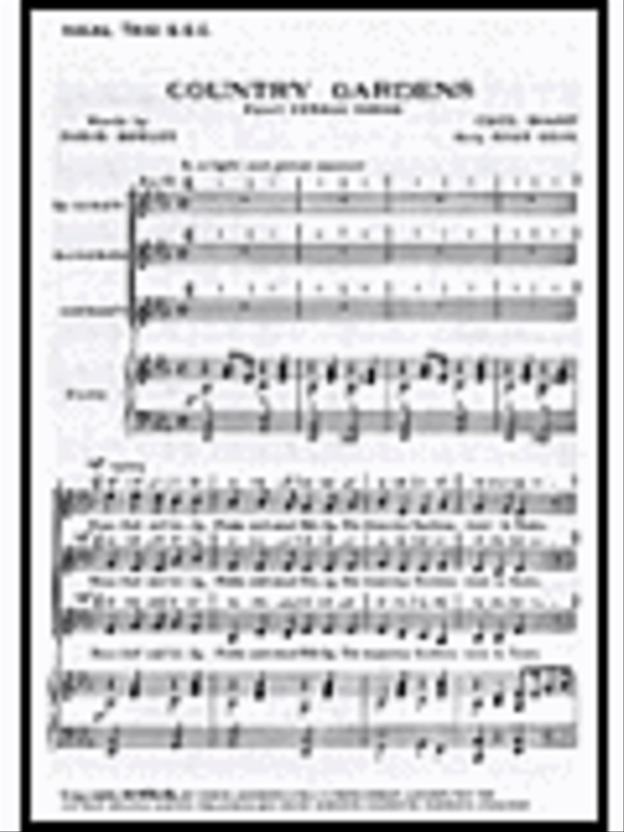 Cecil Sharp: Country Gardens (SSA) SSA scores gallery preview page 1
