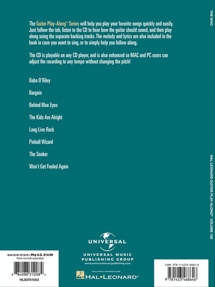 The Who Guitar Tablature scores gallery preview page 2