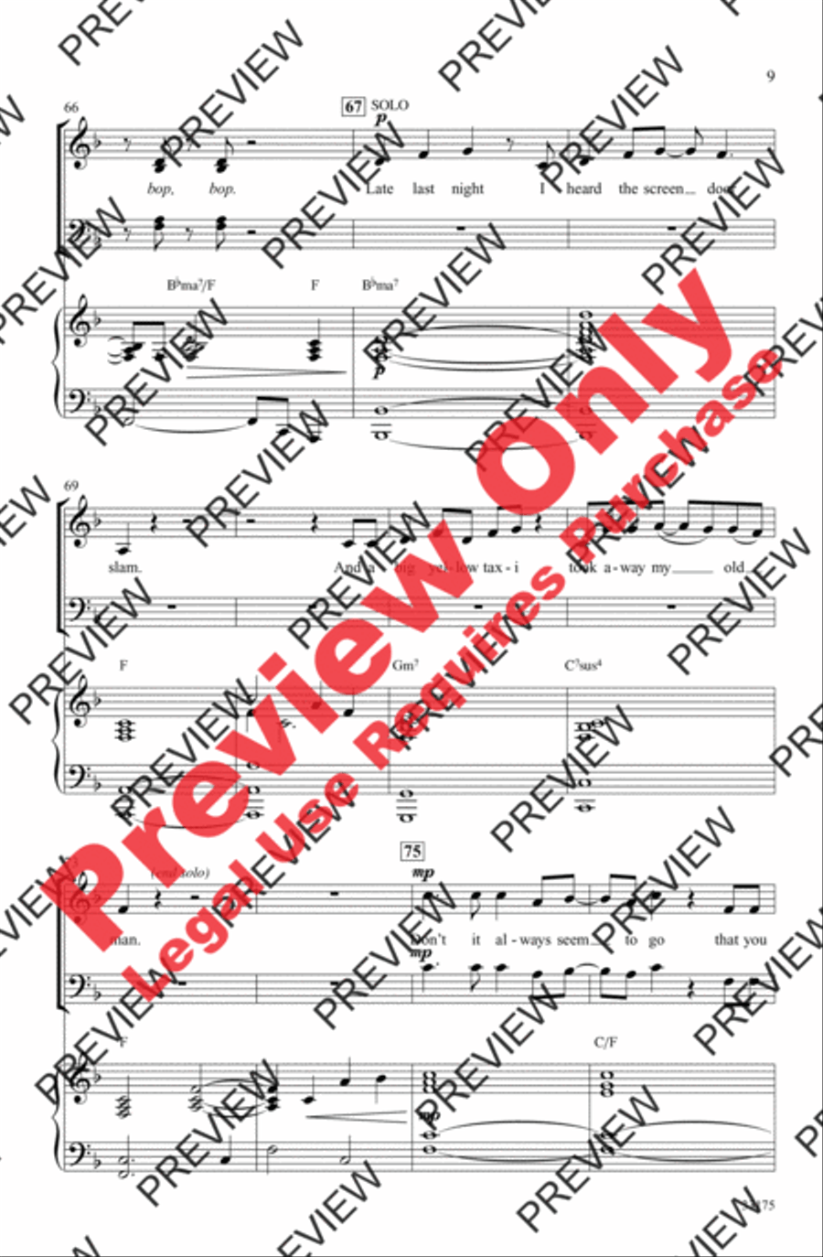 Big Yellow Taxi Big Yellow Taxi Choir scores gallery preview page 9