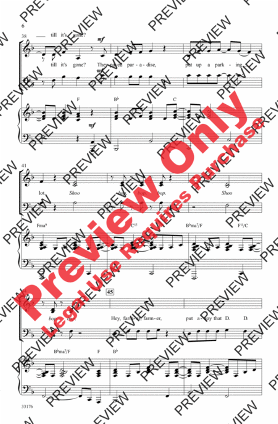 Big Yellow Taxi Big Yellow Taxi Choir scores gallery preview page 6