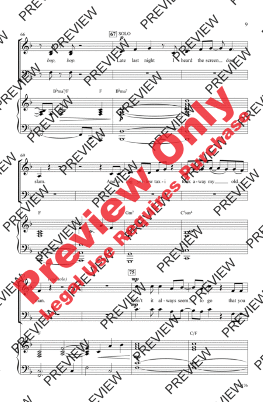 Big Yellow Taxi Big Yellow Taxi Choir scores gallery preview page 9