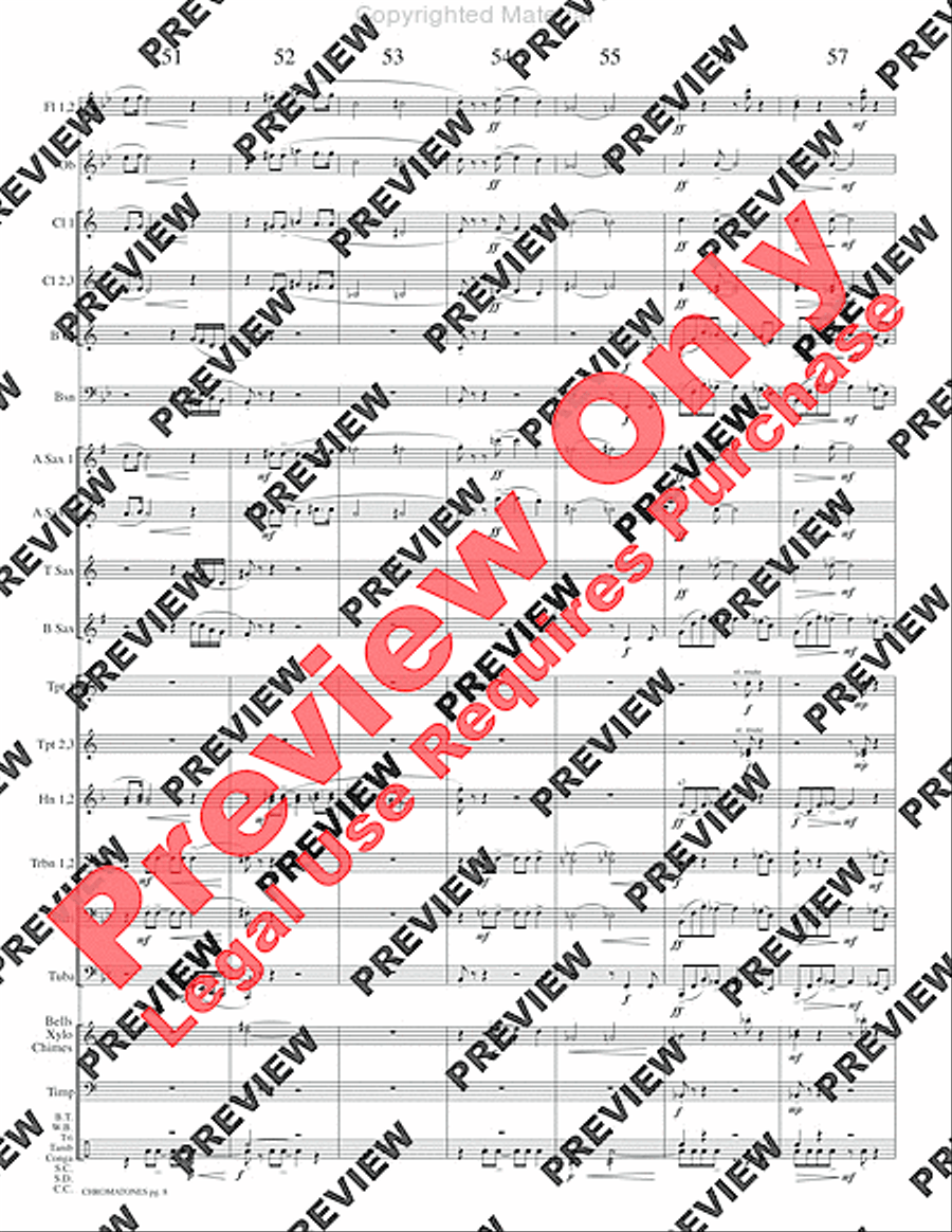 Chromatones Chromatones Concert Band scores gallery preview page 11