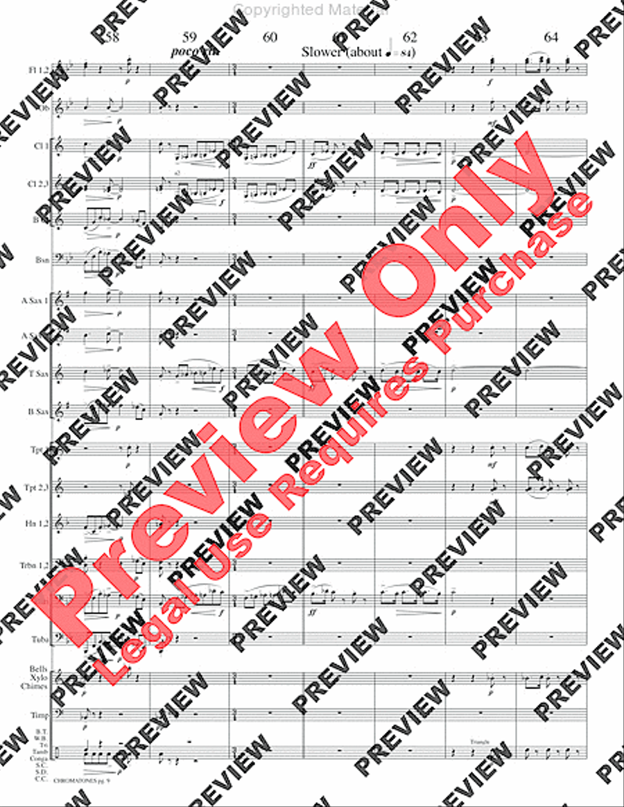 Chromatones Chromatones Concert Band scores gallery preview page 12