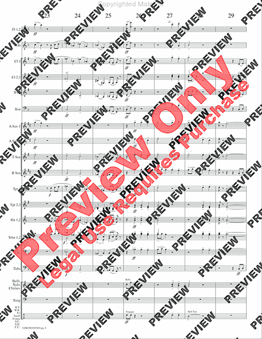 Chromatones Chromatones Concert Band scores gallery preview page 7
