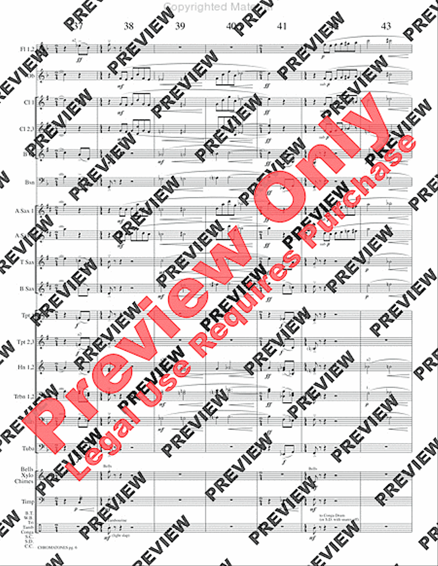 Chromatones Chromatones Concert Band scores gallery preview page 9