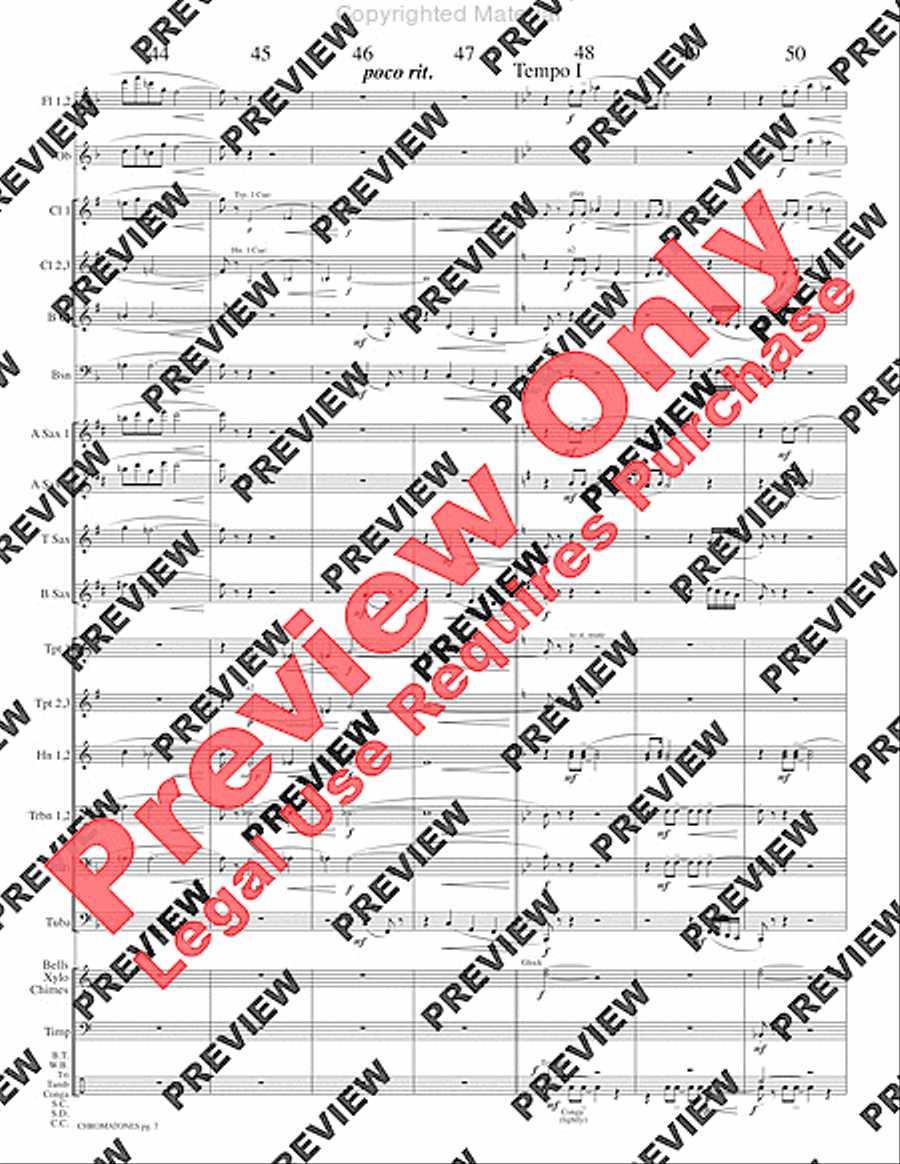 Chromatones Chromatones Concert Band scores gallery preview page 10