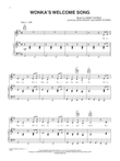 Wonka's Welcome Song (from Charlie and the Chocolate Factory)