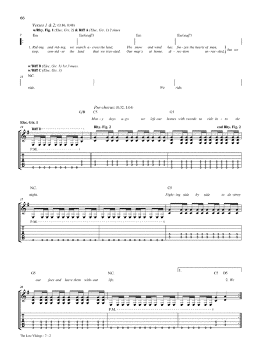 The Lost Vikings Electric Guitar scores gallery preview page 2