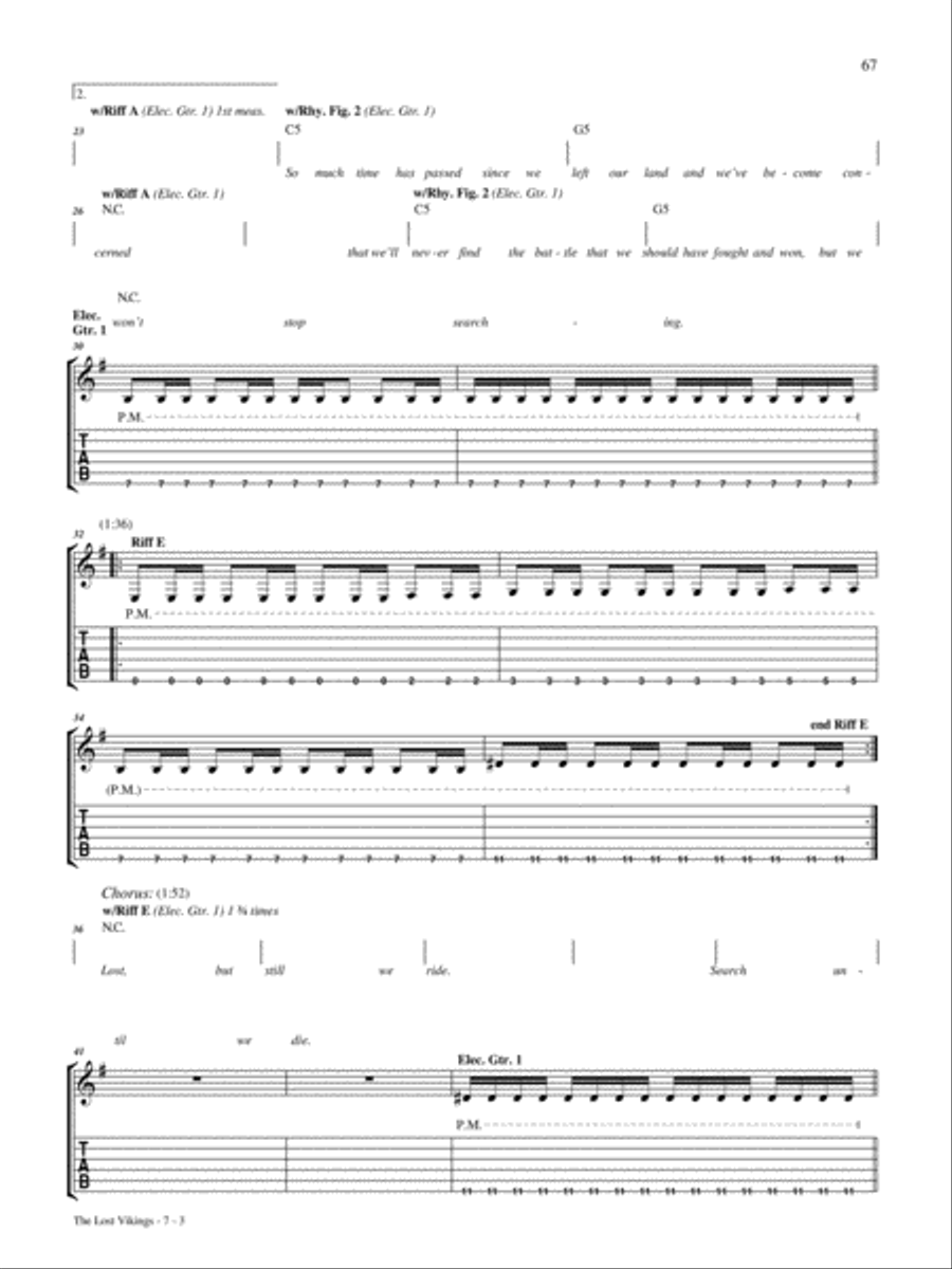 The Lost Vikings Electric Guitar scores gallery preview page 3