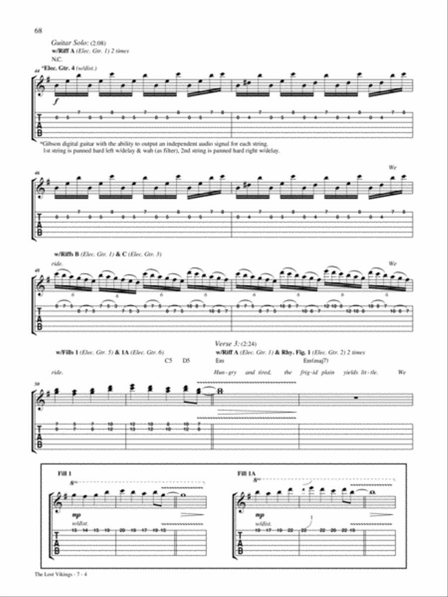 The Lost Vikings Electric Guitar scores gallery preview page 4
