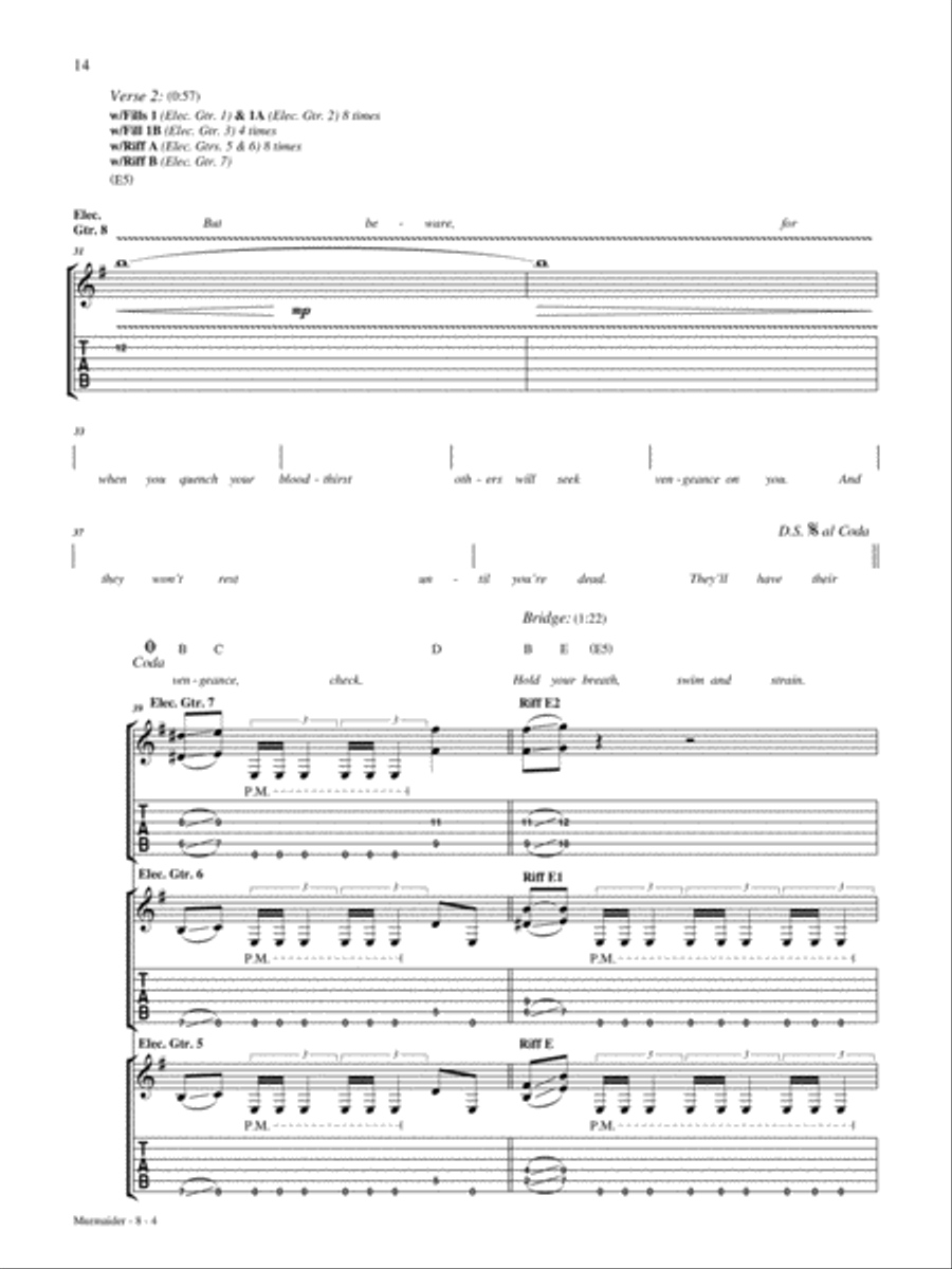 Murmaider Electric Guitar scores gallery preview page 4