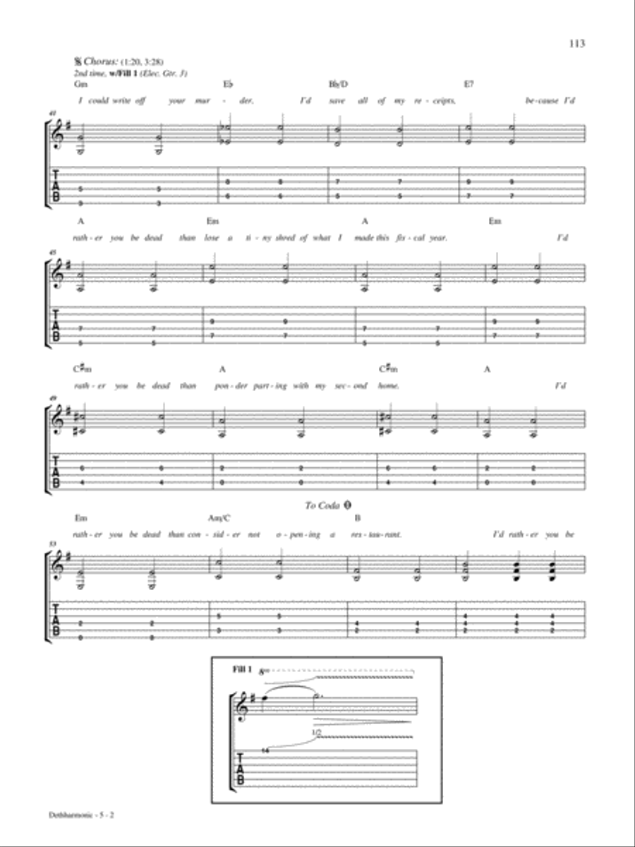 Dethharmonic Electric Guitar scores gallery preview page 2