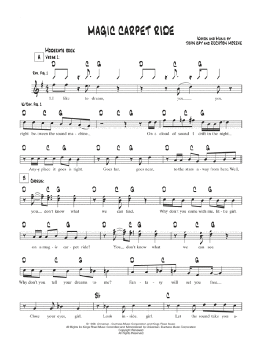 Magic Carpet Ride School and Community scores gallery preview page 1