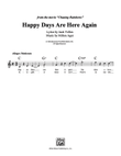 Happy Days Are Here Again