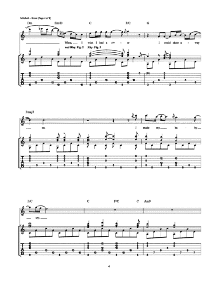 River Electric Guitar scores gallery preview page 4