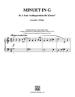 Minuet in G