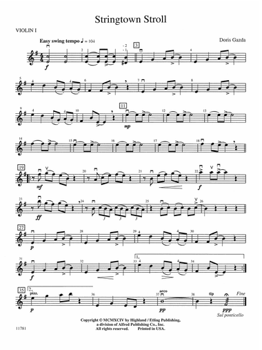 Stringtown Stroll: 1st Violin