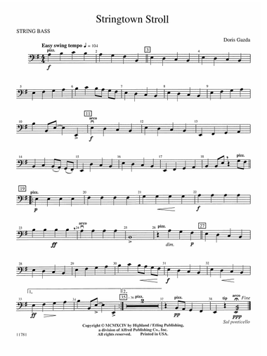 Stringtown Stroll: String Bass