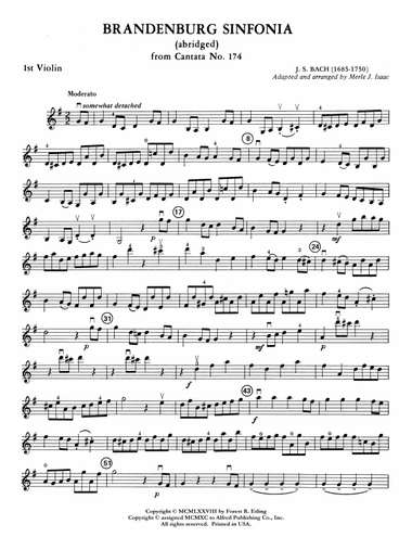 Brandenburg Sinfonia: 1st Violin