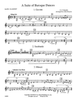 A Suite of Baroque Dances: 2nd B-flat Clarinet mini preview