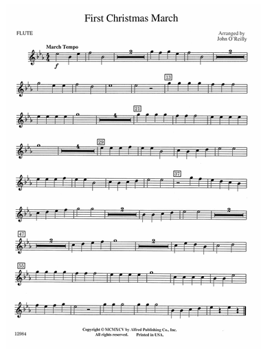 First Christmas March: Flute