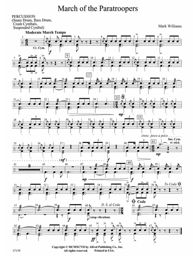 March of the Paratroopers: 1st Percussion