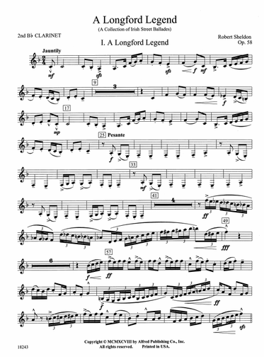 A Longford Legend: 2nd B-flat Clarinet