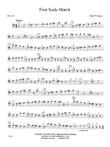 First Scale March: Cello
