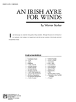 Irish Ayre for Winds: Score