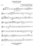 United We Stand (An American Medley): 1st F Horn